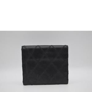 Chanel Bicolor Bag Coin Case Black